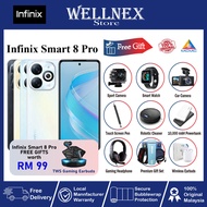 Infinix Smart 8 Pro (8GB (4+4) Extended RAM 128GB ROM) Original Infinix Malaysia Warranty
