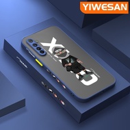 Yiเวปไซต์เคสสำหรับ Realme XT Realme X2เคสโทรศัพท์แบบแข็งใสแบบนิ่มแฟชั่นแบรนด์เนมเคสโทรศัพท์แบบแข็งกันกระแทกขอบด้านข้างเคสกล้องซิลิโคน