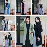 murah!! Cardigan Zahira long oversize tangan balon cardy rajut wanita