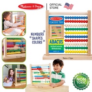 (ของแท้ USA) ลูกคิดไม้ ฝึกนับเลข ตัวอักษร ABC-123 Abacus Melissa & Doug ของเล่นเด็ก 1 2 3 ขวบ หลากรุ