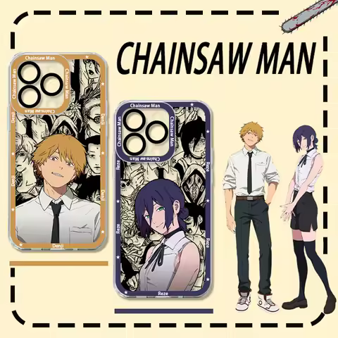 Chainsaw Man Case For Xiaomi POCO X6 X7 X5 Pro X3 NFC F3 F5 F6 F7 Ultra M5S C65 M7 M6 Pro 4G 5G 14T 