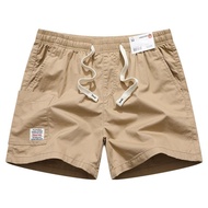 URBAN PIPE 3กระเป๋า กางเกงขาสั้นผู้ชาย 28-34 สั้นเหนือเข่า เอวยางยืดผ้ายืด Plain Cotton Shorts 52214