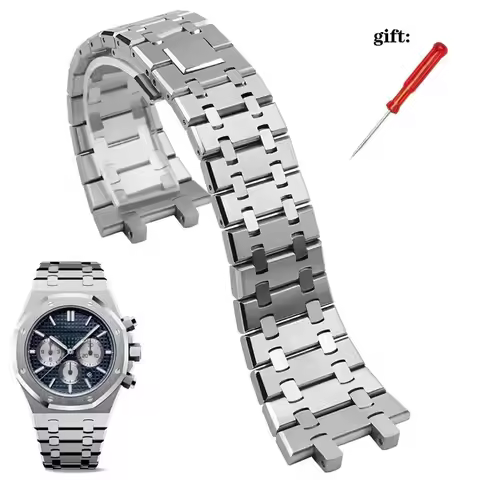 904 Solid Stainless Steel Watchband For AP 15400 15703 AP ROYAL OAK Audemars Piguet Royal Oak Watch 