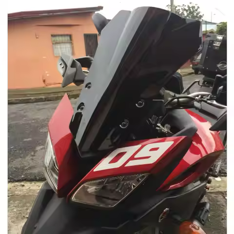 Motorcycle Double Bubble Windshield WindScreen Screen For 2015 2016 2017 Yamaha FJ 09 FJ09 MT09 MT-0