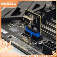 [fricese.sg] USB 3.1 Type C Front Panel Socket Board USB3.0 19Pin to TYPE-E 20Pin Module