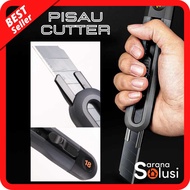 Pisau Cutter Kater Knife Pemotong Besar 18 mm Mata Pisau SK2 Premium