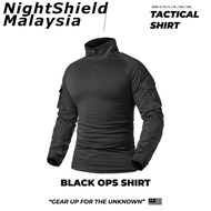 NSM Tactical Combat Shirt Black Ops Series Baju Operasi PDRM CID UTK VAT69 KOMANDO BDU CQB