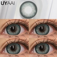 【Murah+0.00~-6.50】UYAAI 1 Pair 14.5mm Apple Dolly Raquelle Series Color Contact Lenses Yearly Contac