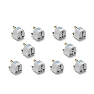 10 pcs Universal Travel AC Adapter UK type 3 Pin Plug
