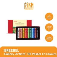 GREEBEL ARTIST OIL PASTEL CRAYON 12 COLORS