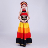 Hani Baby Dance Costume Wash Spring Costume Dance Costume July Torch Festival Dance Big Swing Skirt 