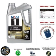 120766 Mobil 1™ Extended Performance SAE 5W30 fully synthetic engine oil (4.73 liter) protects for 2