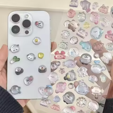 3D &Cartoon Stickers Relief Hollow Reward 3D Stickers Sticker Adhesive Vinyl Material Cute Design Ba