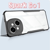 3 in 1 Tecno Spark Go1 เคสโทรศัพท์กันกระแทกสําหรับ Spark Go 1 Go 2025 Go 2024 Go 2023 ฟิล์มฝ้าเซรามิ