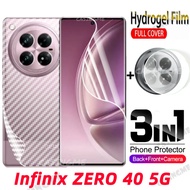 Infinix Zero 40 5G Front Back Full Cover Hydrogel Film & Rear Camera Protection Screen Protector for