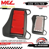 AIR FILTER WAVE 110 WAVE ALPHA EX5 DREAM 110 FI DASH 110 FI DASH 125 CX 110FI ALPHA FI EX5 FI