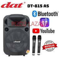 SPEAKER PORTABLE DAT 8 INCH DT-815 AS 2 MIC WIRELESS