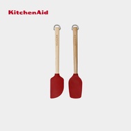 KitchenAid Birchwood 2pc Spatula Set - Empire Red ไม้อัดทำขนมเซต 2 ชิ้น