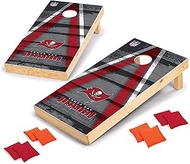 NFL Pro Football 2' x 4' Wood Direct Print Tournament Set by Wild Sports, Comes with 8 Bean Bags - P