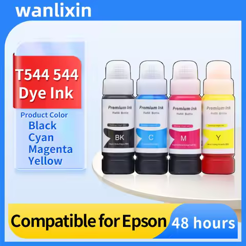 T544 Dye Ink 70ml Bottle Refill Kit Fit For Epson L1118 L4153 L3169 L3167 L3150 L3110 L3100 L3210 L3
