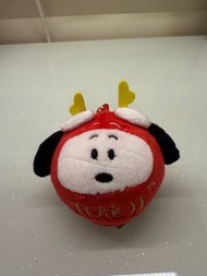 Snoopy 達摩龍年絨毛玩偶鑰匙扣7cm