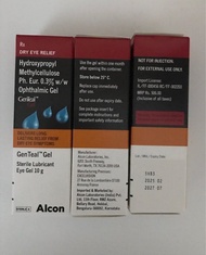 Expiry 07/2027 Alcon GenTeal Gel 潤眼啫喱