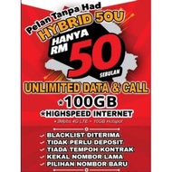 Red One Hybrid 50u Plan Unlimited Call dan Data