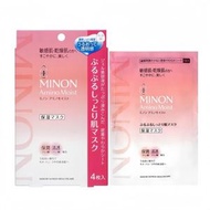 Minon蜜濃氨基酸滋潤保濕超水潤保濕修護面膜 22毫升 x 4片[平行進口]