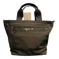 Katy Japanese Style Boutique-agnes b.Voyage Nylon Cursive logo Portable Dual-use Bag Black