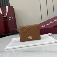 💜Purple Diamond Certification💜Brand New🏆 Gucci  short wallet, brown coin purse, short style