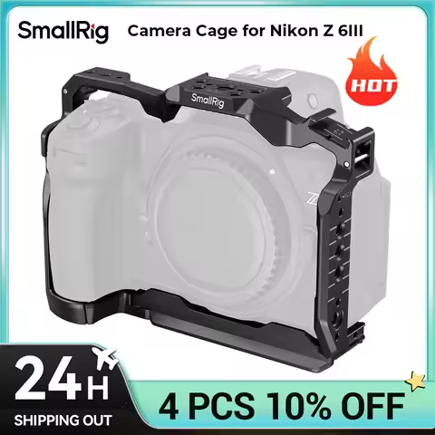 SmallRig Camera Cage for Nikon Z 6III with Arca-Swiss Quick Release Plate for DJI RS 3 /RS 3 Pro /RS