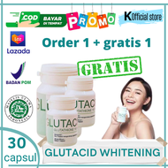 Promo GLUTACID 16000 mg Whitening Booster ORI 100% Pemutih Kulit Permanen Full Body BPOM.