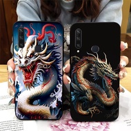 Huawei y6p / huawei y6p 2020 case with super cool dragon print