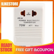 Ilikestore Voltage Converter Transformer Light Weight Small White Convenient for Travel Use Abroad Home