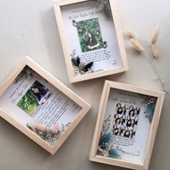 3D Wooden Frame 8R 20x25 Shatterproof Acrylic Glass