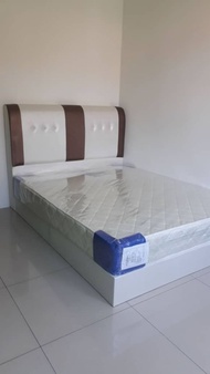 Katil Kulit PVC Divan Katil King Promotion King Bed Frame