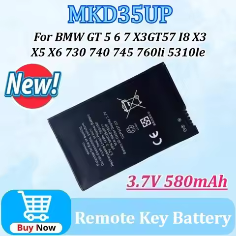 MKD35UP 3.7V 580mAh Remote Key Battery for BMW GT 5 6 7 X3GT57 I8 X3 X5 X6 730 740 745 760li 5310le 