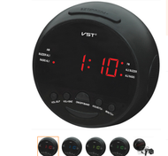 LED Radio Alarm Clock Multi Snooze Function Alarm Clock With AM FM Dual Channels