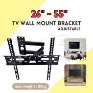 EA Home UNIVERSAL TV BRACKET 26"-55" inch Fully Adjustable Tilt -5°~+10° Swivel 180° TV Bracket Wall
