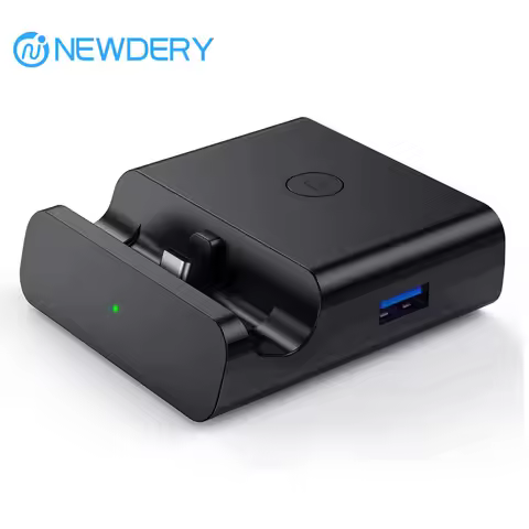 NEWDERY TV Docking Station for Nintendo Switch/Switch OLED,Charging Dock Station 4K HDMI Adapter/USB