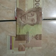 UANG SALAH POTONG 5000 IMAM BONJOL KOLEKSI