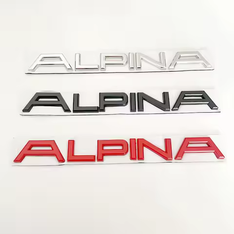 3D Metal Rear Boot Trunk Stickers Emblem Badge Decals Car Styling Accessories For ALPINA B7 B6 D4 D5