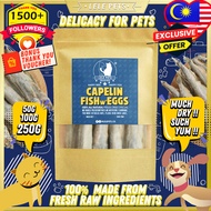 LelePets Freeze Dried Pet Food Capelin Fish with Egg/ Pet Snack/ Makanan Kucing/ Cat Dog Treat 宠物猫狗零