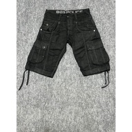 Cargo Shorts 883 POLICE Seattle Model Black Waist 32"