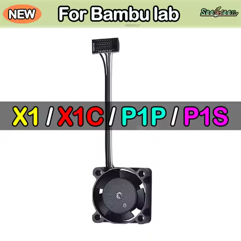 For bambu lab hotend fan For Bambu Lab X1/X1C/X1E/P1P/P1S Metal Cooling Fan