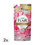 Kao 花王 Humming FLAIR 香水衣物柔軟精 甜美花香 補充包  380ml  2包