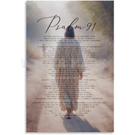 Psalm 91 Poster Bible Verse Wall Art Psalm Poster Christian Gift Bible Quote Canvas Painting Posters