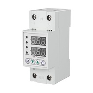 OVER UNDER VOLTAGE PROTECTION Digital MCB DIn Rail 220V 40A/63A Current Voltage Protector - Current 