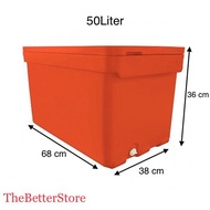 50Liter Heavy Duty Cooler box/Ice box/Ice bucket/Tong ais/Plastic Ice Tong(READY STOCK)