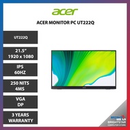 ACER UT222Q Monitor ( 21.5 Inch / 1920 x 1080 / IPS / 60HZ )